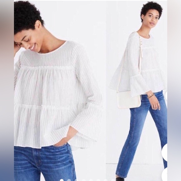 Madewell Babydoll Top - Picture 2 of 6